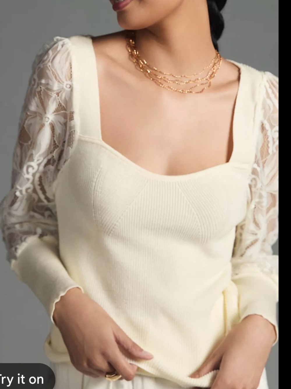 Anthropology Long Sleeve Top - Picture 2 of 5